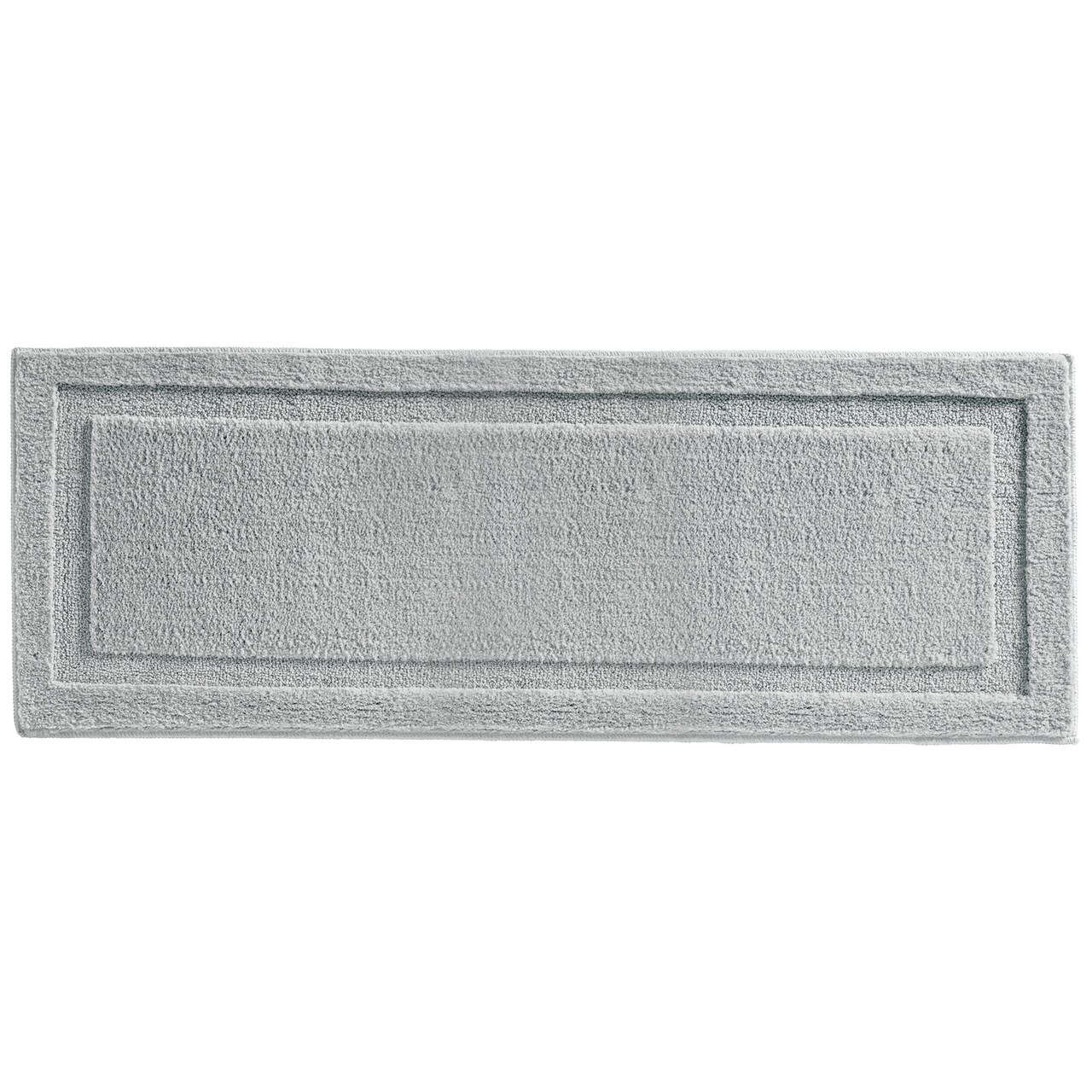 mDesign Large Modern Bath Mat Runner - Non-Skid Bathroom Runner Rug